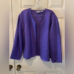 Chico's Rich Purple Silk Jacket